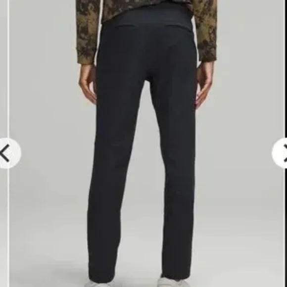 Lululemon Commission Pants Slim Warpstreme Fabric Black Size 38 - Picture 3 of 4